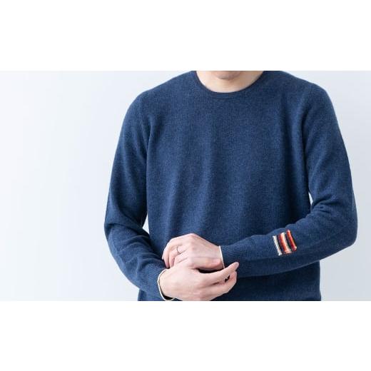 ふるさと納税 服 男 宮城県 加美町 ラウンドネックプルオーバー　男S：40 ｜ ニット 高級 希少 メンズ S（40）サイズの画像