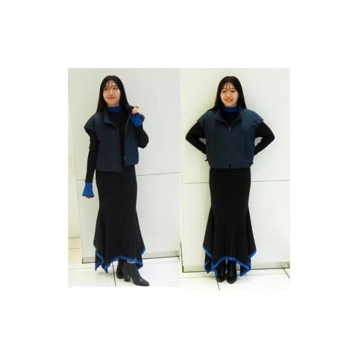 ふるさと納税 服 女 青森県 七戸町 本藍染ベスト 送料無料 青森県 七戸町 羽織 アパレル 服 洋服 上着 羽織 モッズコート ベスト 秋 冬 春 ユニセックス 男性 …の画像