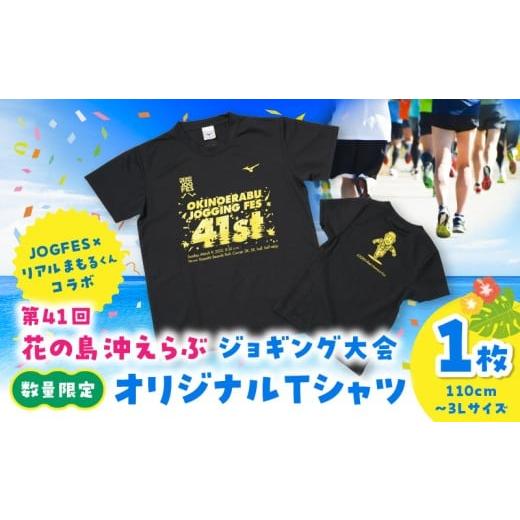 ふるさと納税 服 鹿児島県 和泊町 第41回花の島沖えらぶジョギング大会オリジナルTシャツ