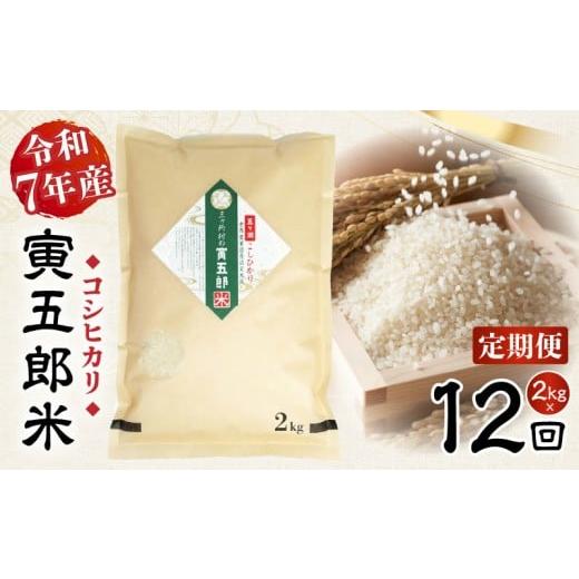 ふるさと納税 米 コシヒカリ 宮崎県 高千穂町 12か月定期便 令和7年産 三ヶ所米の寅五郎米コシヒカリ 2kg| お米 米 ご家庭用 家庭用 自分用 おすそ分け 寅五…