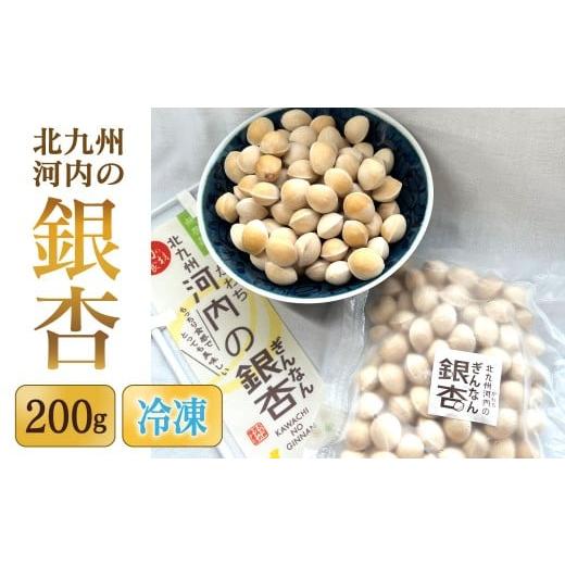 ふるさと納税 野菜類 福岡県 北九州市 冷凍 北九州河内の銀杏 200g 銀杏 ぎんなん ギンナン 実 おつまみ 旬 季節の食べ物 秋の味覚 冷凍 福岡県 北九州