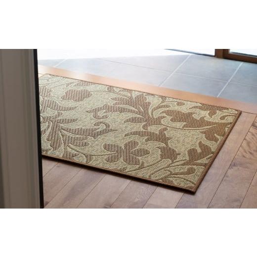 ふるさと納税 織物・繊維品 福岡県 柳川市 抗菌防臭・消臭 玄関マット ネム 70cm×120cm BE(ベージュ) マット 敷き物 いぐさ い草 イグサ い草マット 福岡県…