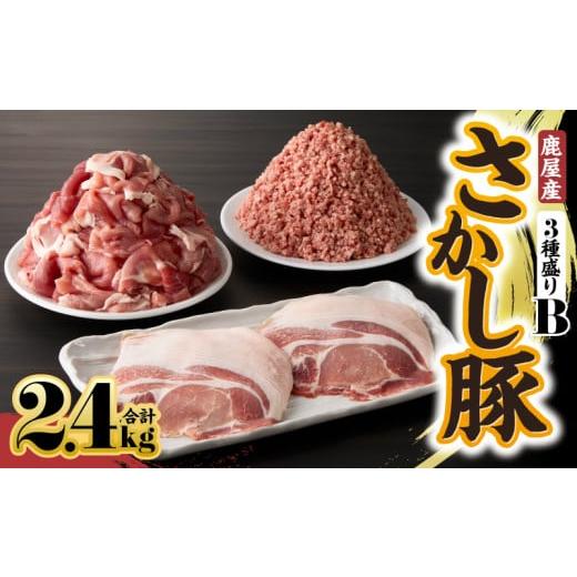 ふるさと納税 豚肉 ロース 鹿児島県 鹿屋市 鹿屋産 さかし豚 3種盛り 2.4kg B 11月お届け KN079-001-02-11 (2)11月お届け