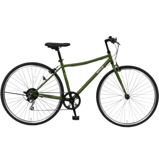 ふるさと納税 自転車 シティサイクル 大阪府 泉佐野市 STYLE KIX クロスバイク276 マットカーキ 27型 自転車 完成品 組み立て不要 アウトドア サイクリング じ…の画像