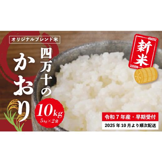 ふるさと納税 米 ブレンド 高知県 四万十市 米 10kg 新米 令和7年産 コシヒカリ 香り米 ヒエリ 入り 四万十のかおり 5kg ×2袋 国産 こしひかり 早期受付 ブレ…