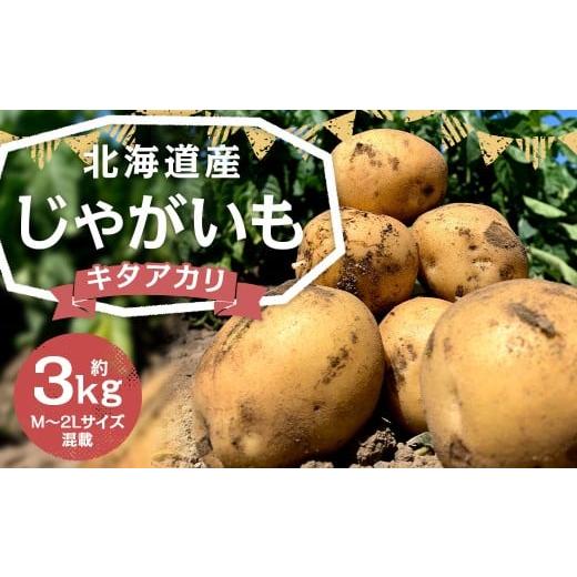 ふるさと納税 野菜類 じゃがいも 北海道 京極町 北海道産 じゃがいも (キタアカリ) 約3kg 山田農場 2025年9月下旬〜2026年3月上旬迄発送予定 きたあかり 栗…