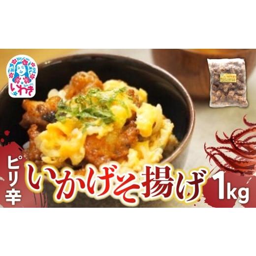 ふるさと納税 魚貝類 かまぼこ 福島県 いわき市 ピリ辛いかげそ揚げ 1kg | ピリ辛 いかげそ揚げ すり身入り おつまみ かまぼこ風 七味唐辛子入り 魚 旨み 貴千…