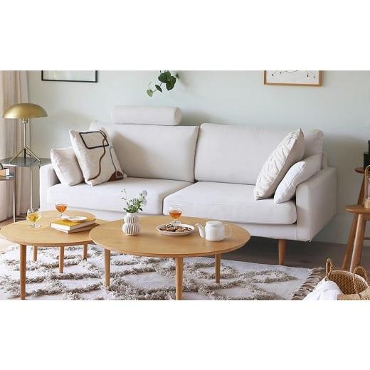 ふるさと納税 家具 福岡県 筑後市 ライトブルー 高野木工 LEO SOFA レオソファ 3人掛け オーク脚 5年保証 ソファ インテリア 家具 九州 福岡県 筑後市 ライト…