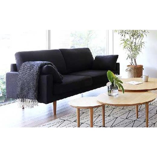 ふるさと納税 家具 福岡県 筑後市  ライトブルー 高野木工 LEO SOFA レオソファ 2.5人掛け オーク脚 5年保証 ソファ インテリア 家具 九州 福岡県 筑後市 ライ…の画像
