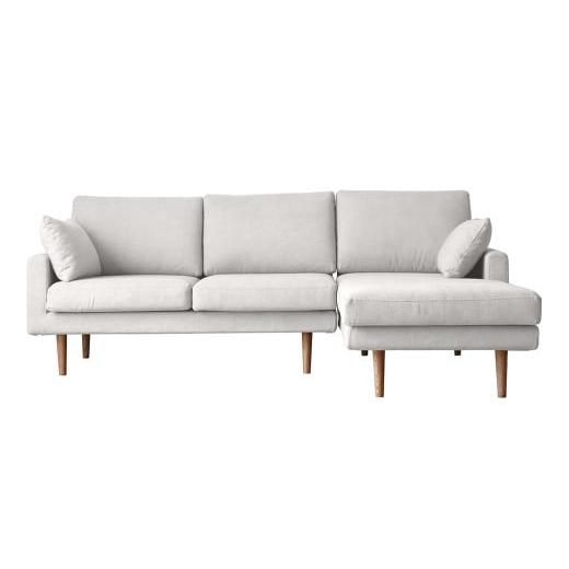 ふるさと納税 家具 福岡県 筑後市 アイボリー 高野木工 LEO SOFA レオソファ カウチタイプ 2人掛け (左肘) + シェーズロング (右肘) オーク脚 5年保証 ソ…