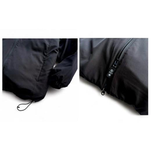 ふるさと納税 アウトドアグッズ ウェア 静岡県 牧之原市 005-183 ファッション 洋服 ライトフードイケオジ中綿ジャケット ブラック オシャレ M L XL サイズ ア…