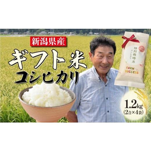 ふるさと納税 米 コシヒカリ 新潟県 新発田市 令和7年産 特別栽培米 コシヒカリ ギフト用 パッケージ 「ほんのきもちデス」 2合×4袋 白米 新潟 米 新潟県 ギ…