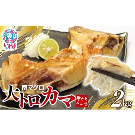 ふるさと納税 マグロ 福島県 いわき市 年末配送12/24〜31着日 南マグロ大トロカマ2kg 日時指定可能 加熱用 塩焼きや煮付けに|冷凍 塩焼き 煮付け まぐろ 鮪 …