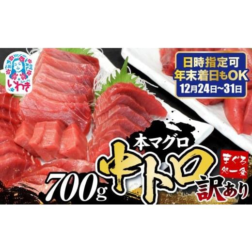 ふるさと納税 マグロ 福島県 いわき市 年末配送12/24〜31着日 本マグロ訳あり中トロ700g 日時指定可能 | 鮪 本鮪 本まぐろ マグロ トロ とろ 刺し身 さしみ …