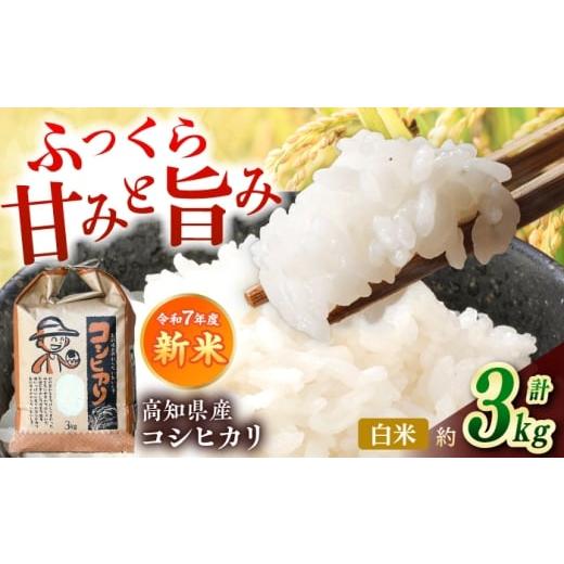 ふるさと納税 米 高知県 高知市 新米 R7年度産 花屋が作ったお米(約3kg)/ 米 お米 ご飯 白米 食品 炊飯 グルメ 見元園芸
