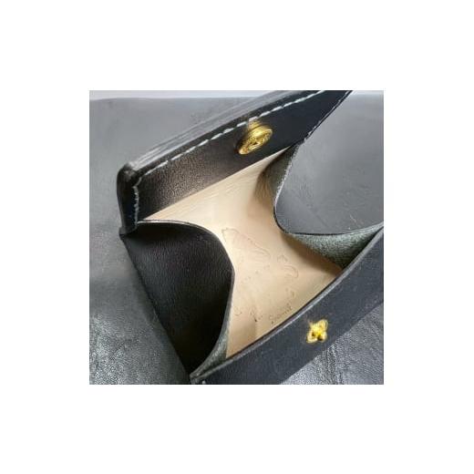 ふるさと納税 財布 神奈川県 伊勢原市 YIHALS ハンドメイド 牛革 コインケース ネイビーブルー[靴屋が手掛ける革製品]|イハレス レザー 革小物 0659 ネイビ…