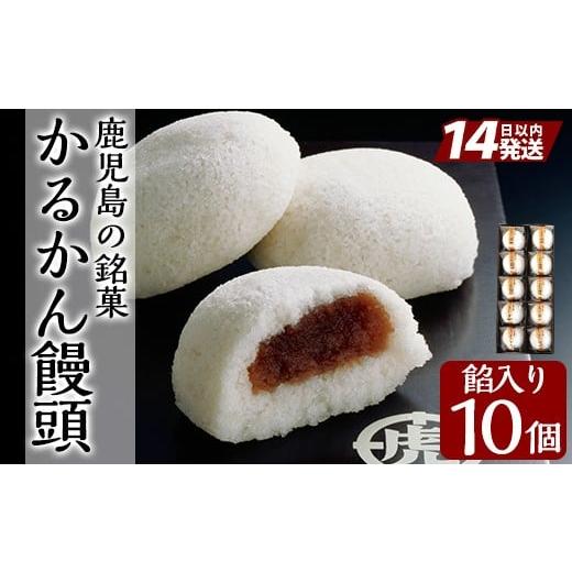 ふるさと納税 和菓子 和菓子セット・詰め合わせ 鹿児島県 霧島市 A-196-A 鹿児島の銘菓かるかん饅頭(餡入り) 計10個 徳重製菓とらや 霧島市 国産 かるかん 軽…