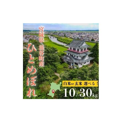 ふるさと納税 米 ひとめぼれ 宮城県 涌谷町 令和7年産「ひとめぼれ」10kg 玄米 11月以降順次発送 ooizumi002 11月順次発送 10kg 玄米