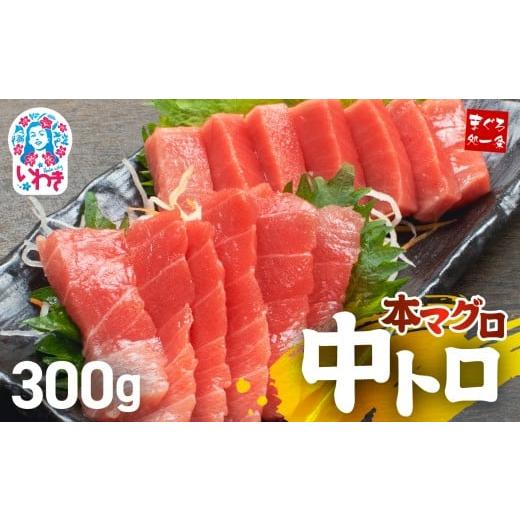 ふるさと納税 マグロ 福島県 いわき市 年末配送12/24〜31着日 本マグロ中トロ300g 日時指定可能|解凍レシピ付 1サクずつ真空包装 脂の甘みと濃厚赤身が絶妙…