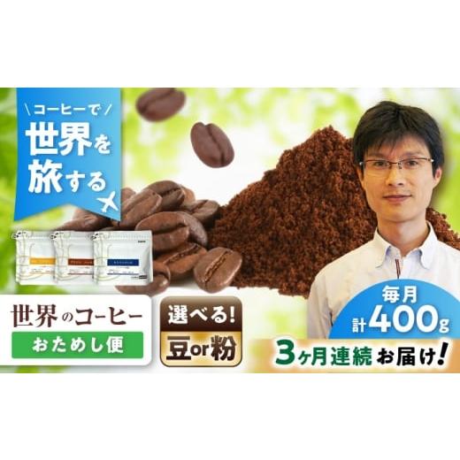 ふるさと納税 コーヒー コーヒー粉 愛知県 瀬戸市 全3回定期便 世界のコーヒー豆 おためし便(粉) / 珈琲 コーヒー / 瀬戸市 / Coffee SAKURA…