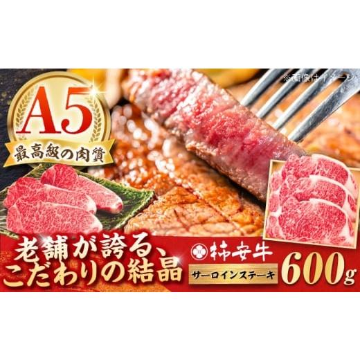 ふるさと納税 牛肉 サーロイン 三重県 亀山市 2025年11月発送 最高級A5等級 三重県産 黒毛和牛 柿安牛 サーロインステーキ 600g (200g×3枚)/ サーロイン …