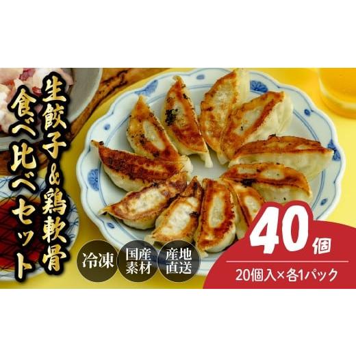ふるさと納税 惣菜・レトルト 冷凍 埼玉県 北本市 鶏軟骨餃子20個&amp;生餃子20個 餃子 40個 人気店の旨味あふれる冷凍餃子 | 大容量 ギョウザ 冷凍餃子 ギョ…