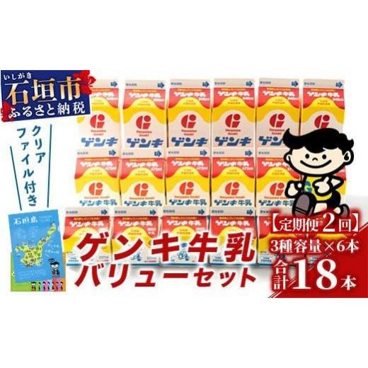 ふるさと納税 飲料類 牛乳 沖縄県 石垣市 ふるさと納税限定 定期便_2回 ゲンキ牛乳バリューセット 八重山ゲンキ乳業 日本最南端の乳業 伊盛牧場産 生乳100%…