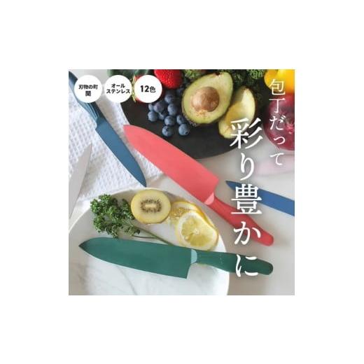 ふるさと納税 包丁 愛知県 春日井市 包丁だって彩り豊かに オールステンレスのカラー包丁「haleiro(ハレイロ)」サントク・ペティ 各1本のセット