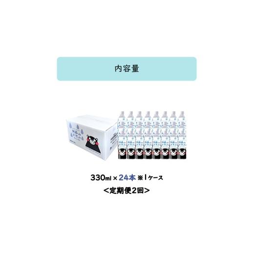 ふるさと納税 水・ミネラルウォーター 〜499mL 熊本県 小国町  ふるくま 定期便 2回 阿蘇山 天然水 330ml × 24本 1ケース 熊本 阿蘇 水 みず 飲料 くまモンラ…_2