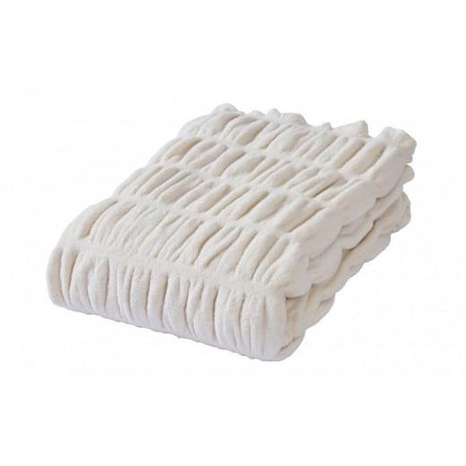 ふるさと納税 タオル・寝具 毛布 石川県 - ハグウォームの掛け毛布 S(シングル) アイボリー アイボリー