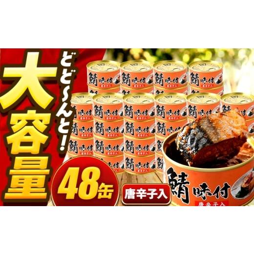 ふるさと納税 地域のお礼の品 福井県 小浜市 年内配送 鯖味付缶詰 唐辛子入 48缶 (180g×48缶) / サバ缶 鯖缶 さば缶 鯖 サバ さば 缶詰 小浜市 / 福井缶詰…
