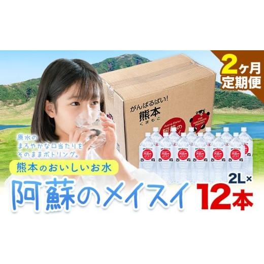 ふるさと納税 水・ミネラルウォーター 熊本県 御船町 2ヶ月定期便 水 熊本 の おいしい お水 阿蘇 メイスイ 天然水 2L × 12本 2ケース 丸富産業[ お申込み…