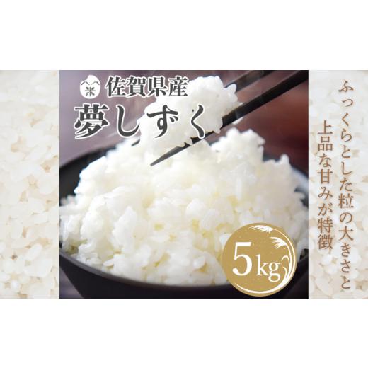 ふるさと納税 米 佐賀県 佐賀市 新米 令和7年産 佐賀県産 夢しずく 5kg 農家直送 お米 コメ こめ:B170-031