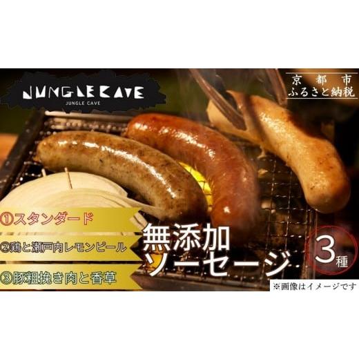 ふるさと納税 肉 ソーセージ 京都府 京都市 ジャングルケイブ 肉感たっぷり 手作り無添加ソーセージ3種(各約100g)|京都 御所南 ソーセージとお肉の店 人気セ…