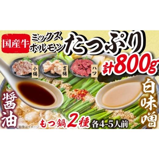 ふるさと納税 モツ鍋 福岡県 吉富町 「上田商店」工場直販 もつ鍋(醤油・白味噌/各4-5人前) 吉富町/株式会社吉浦コーポレーション BGAD058 もつなべ 鍋 鍋セ…