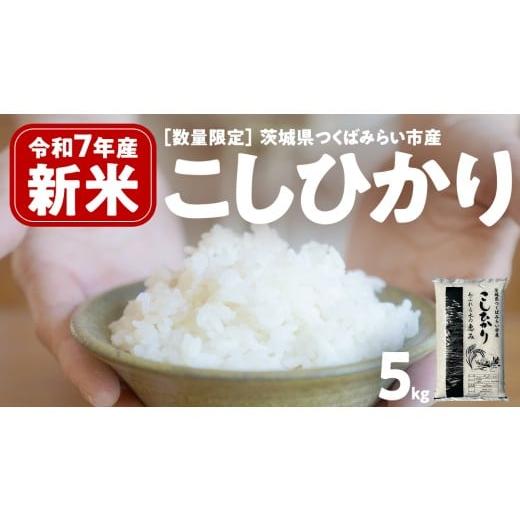 ふるさと納税 米 コシヒカリ 茨城県 つくばみらい市 ＼ 新米先行予約 / 11月下期出荷 コシヒカリ 5kg 令和7年産精米 数量限定 茨城県つくばみらい市産 米 コ…