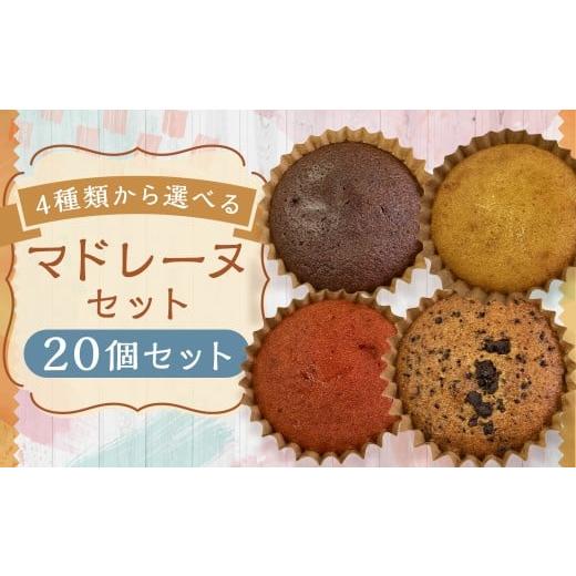 ふるさと納税 焼菓子・チョコレート マドレーヌ 福岡県 筑後市 4種類から選べる マドレーヌ 20個 プレーン ・ チョコ ・ イチゴ風味 ・ チョコチップ もった…
