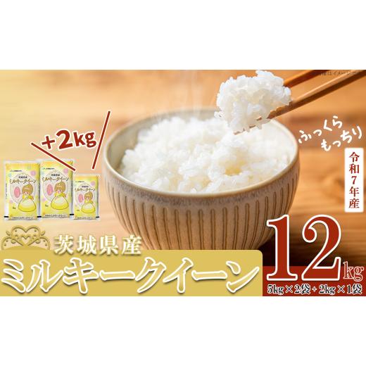 ふるさと納税 米 ミルキークイーン 茨城県 下妻市 先行予約 1月出荷分 令和7年産 茨城県産 ミルキークイーン 12kg ( 5kg × 2袋 + 2kg × 1袋 ) 米 お米 白米…