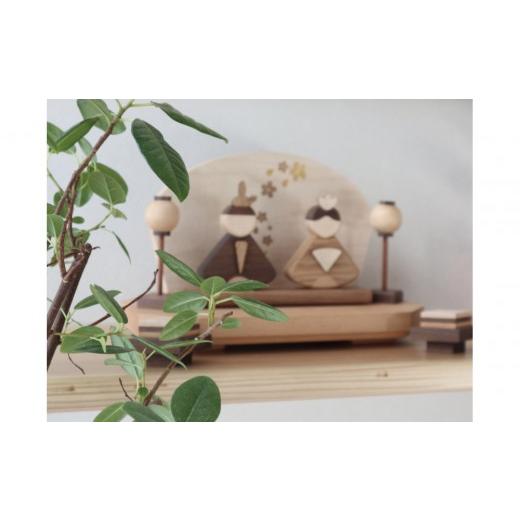 ふるさと納税 雑貨・日用品 インテリア 大阪府 大東市 木のぬくもりを感じる コンパクト木製雛人形セット（収納箱付き） |  | 04