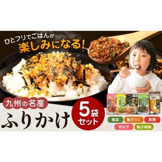 ふるさと納税 加工品等 熊本県 玉名市 九州の名産ふりかけ 5袋 セット | ふりかけ 海苔 熊本県 玉名市 くまもと たまな 九州の名産ふりかけ 5袋 セット | 4,0…