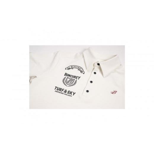 ふるさと納税 服 男 愛知県 名古屋市 BUNCUREY　ゴルフウェア　ロゴポロシャツ（BM23SS-01-042）ブラック／サイズ5 ブラック／サイズ5の画像