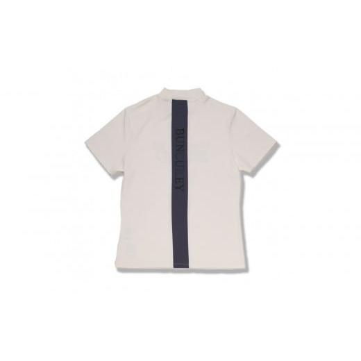 ふるさと納税 服 男 愛知県 名古屋市 BUNCUREY　ゴルフウェア　バイカラー半袖モックネック（BM23SS-02-007）オフ／サイズ5 オフ／サイズ5の画像
