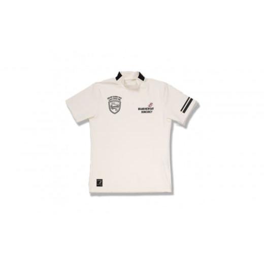 ふるさと納税 服 男 愛知県 名古屋市 BUNCUREY ゴルフウェア 半袖モックネック(BM23SS-02-044)オフ/サイズ3 オフ/サイズ3