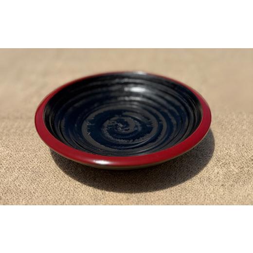 ふるさと納税 食器・グラス 皿 香川県 -  香川漆器 13.5cm多用茶托 象谷渕朱5枚組 1620829の画像