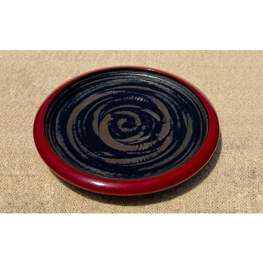 ふるさと納税 食器・グラス 皿 香川県 -  香川漆器 15cm銘々皿 象谷渕朱5枚組 1620830の画像