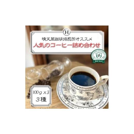 ふるさと納税 コーヒー コーヒー豆 兵庫県 尼崎市 人気のコーヒー詰め合わせ 100g×3 1672082