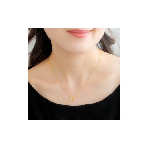 ふるさと納税 アクセサリー ペンダント 山梨県 -  山梨県 ジュエリー K24 pure gold link／リンク ペンダントトップ 1643722の画像