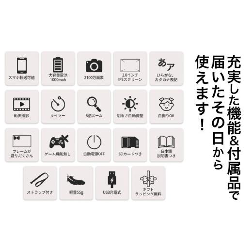 ふるさと納税 TV・オーディオ・カメラ 福井県 福井市 ミニピク キッズカメラ A-169002 ／ キッズカメラ MiNiPiC? ミニピク トイカメラ スマホ転送可能 SDカー…