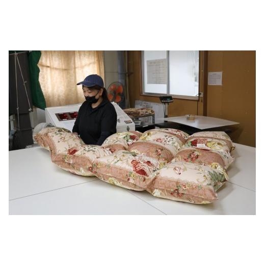 ふるさと納税 タオル・寝具 掛け布団 島根県 出雲市 立体キルト羽毛ふとん　ローラ　ブルー色 ブルー色_8