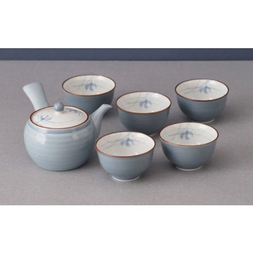 ふるさと納税 食器・グラス 湯呑 長崎県 波佐見町  陶器市特集 波佐見焼 グレー蘭 急須茶器揃 湯呑み 茶器 食器 西海陶器 OA491_6